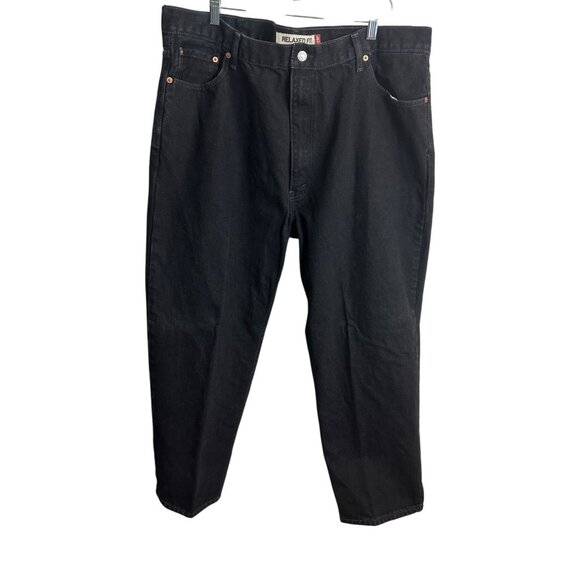 Levis Mens Relaxed Fit Black Denim Jeans Size 42 - Picture 5 of 14